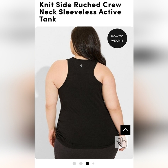 Knit Side Ruched Crew Neck Sleeveless Active Tank tagged Size 4x fits li… - Picture 11 of 13